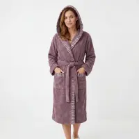 Halat Vivien - violet cenușă - dama - 3837 | Halat Vivien - violet cenușă - dama - 3837