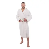 Halat JACQUARD – MS – Crema - barbaţi - Halat JACQUARD – MS – Crema - barbaţi