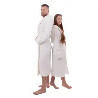 Halat JACQUARD – MS – Crema - barbaţi - 3527 | Halat JACQUARD – MS – Crema - barbaţi - 3527