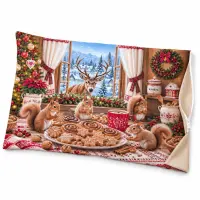 Față de pernă cu fermoar „Magie de Crăciun” - 4377 | Față de pernă cu fermoar „Magie de Crăciun” - 4377