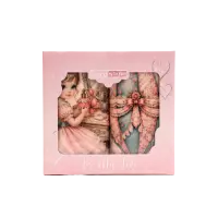 Colecția de prosoape din bumbac „Poveste romantică” – 30x50 cm, în cutie – 5636 - 4141 | Colecția de prosoape din bumbac „Poveste romantică” – 30x50 cm, în cutie – 5636 - 4141
