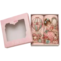 Colecția de prosoape din bumbac „Poveste romantică” – 30x50 cm, în cutie – 5636 - 4142 | Colecția de prosoape din bumbac „Poveste romantică” – 30x50 cm, în cutie – 5636 - 4142