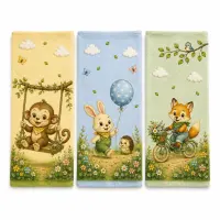 Set de prosoape din frotir 30x50 cm – Personaje de poveste – 5645 - 4170 | Set de prosoape din frotir 30x50 cm – Personaje de poveste – 5645 - 4170