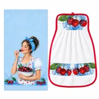 Set de prosoape „Passion Fruits” – Cireșe – 30x50 cm – 5643 - 4164 | Set de prosoape „Passion Fruits” – Cireșe – 30x50 cm – 5643 - 4164