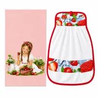 Set de prosoape „Passion Fruits” – Căpșună – 30x50 cm – 5642 - 4161 | Set de prosoape „Passion Fruits” – Căpșună – 30x50 cm – 5642 - 4161