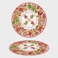 Prosop rotund cu motive de Crăciun - 4496 - Prosop rotund cu motive de Crăciun - 4496