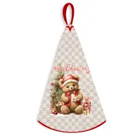 Prosop rotund cu motive de Crăciun - 5352 - Prosop rotund cu motive de Crăciun - 5352