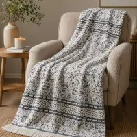 Pătură Merystyle „Armonie delicată“ - Albastru - 4082 | Pătură Merystyle „Armonie delicată“ - Albastru - 4082