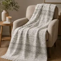 Pătură Merystyle „Armonie delicată“ - Gri - 4079 | Pătură Merystyle „Armonie delicată“ - Gri - 4079
