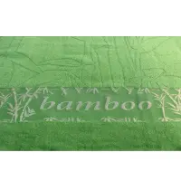 Prosop de plajă cu desen de bambus – verde - 1763 | Prosop de plajă cu desen de bambus – verde - 1763