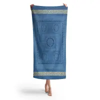 Prosop de plaja cu motiv – Denim - Prosop de plaja cu motiv – Denim