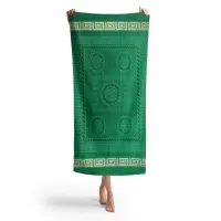 Prosop de plaja cu motiv – Verde - Prosop de plaja cu motiv – Verde