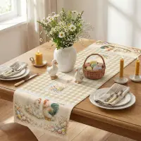 Față de masă decorativă cu motive de Paște - 5424 - Față de masă decorativă cu motive de Paște - 5424