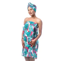 Set turban cu imprimat M3 - 1480 | Set turban cu imprimat M3 - 1480