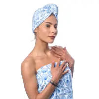 Set turban cu imprimat M6 - 1491 | Set turban cu imprimat M6 - 1491