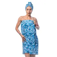Set turban cu imprimat M8 - Set turban cu imprimat M8